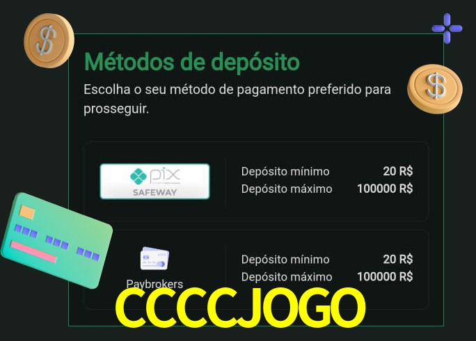 O cassino CCCCJOGObet oferece uma grande variedade de métodos de pagamento