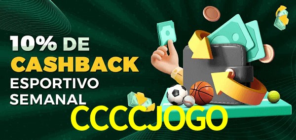 10% de bônus de cashback na CCCCJOGO